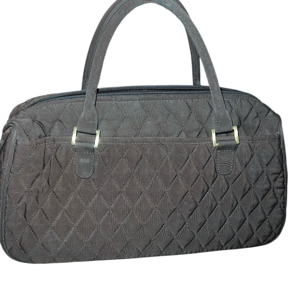 Vera Bradley Satchel or Crossbody Brown Quilted Shoulder Bag with Modern Design
